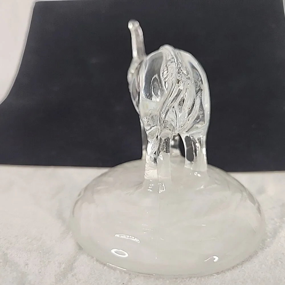 Elephant Cristal D’Arques Trunk Up 24% Lead Crystal 6 3/4